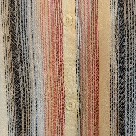 Anthropologie- cloth and stone Striped Sleeveless Midi Dress - Pink, Blue, White - Picture 3 of 8